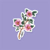 Alberta Wildrose Floral Matte Vinyl Sticker