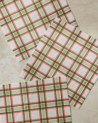 Stocking Plaid Dishcloth Set - Holiday 2026
