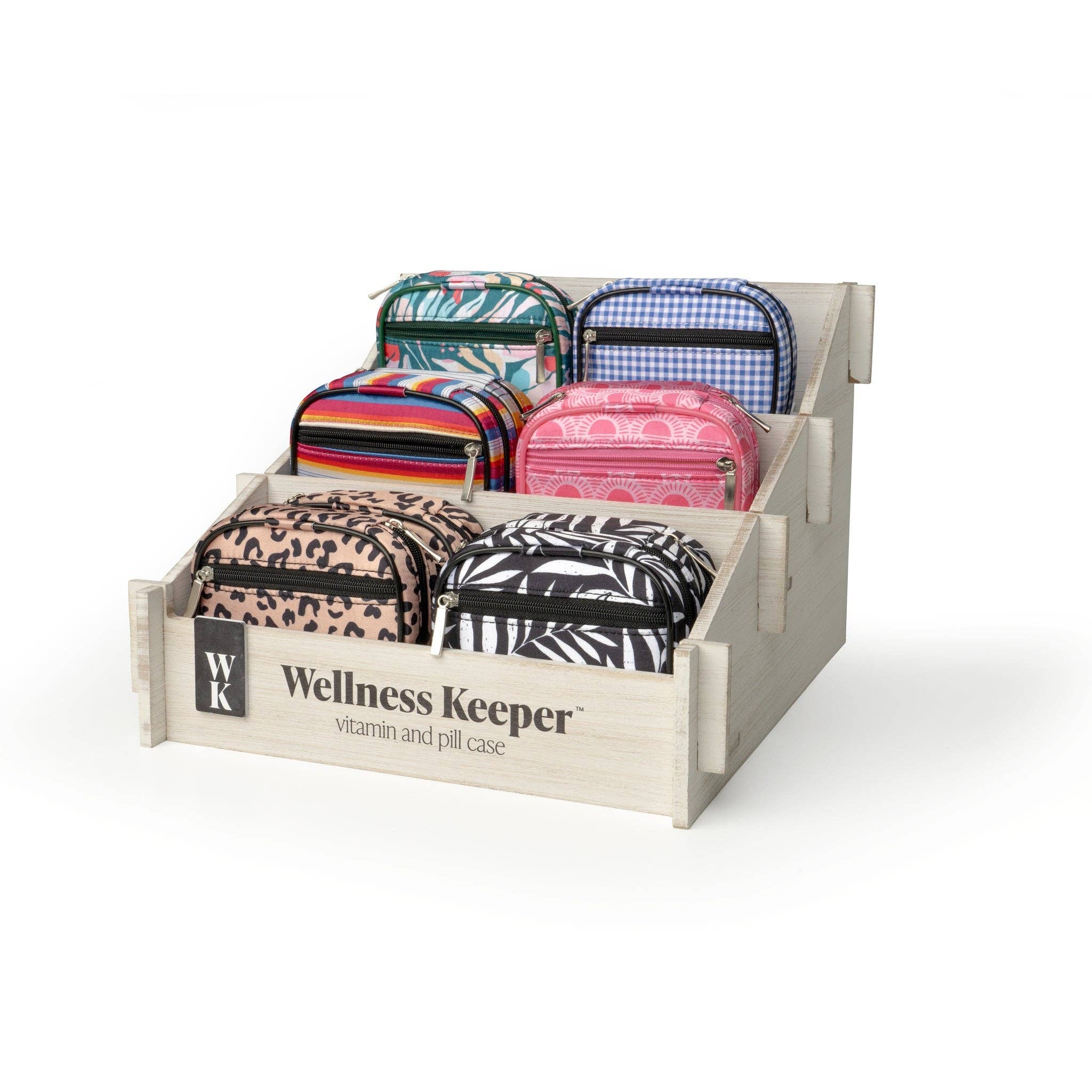 Wellness Keeper Women's Pill & Vitamin Case Open Stock