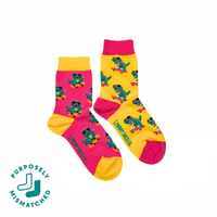 Kid's Dinos on Skateboards Socks