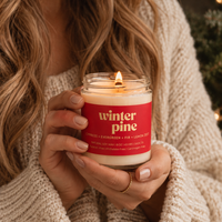 WINTER PINE | 8OZ NON TOXIC SOY CANDLE | HOLIDAY COLLECTION