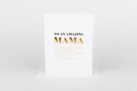 Card - To an Amazing Mama