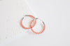 Coral Reef Beaded Hoops