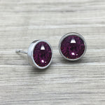 Luxe Swarovski Crystal Stud Earring - Silver