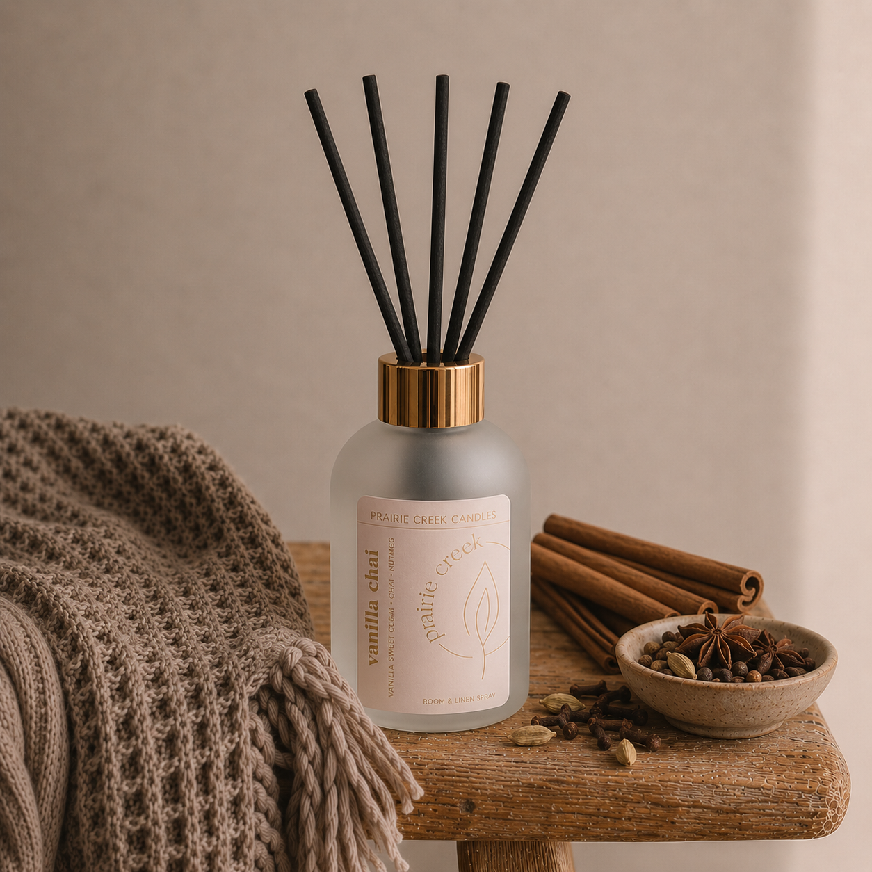 VANILLA CHAI | NON TOXIC REED DIFFUSER | FALL COLLECTION
