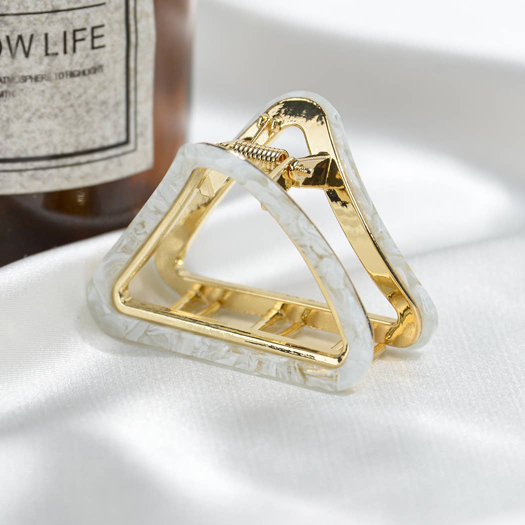 French Minimalist Triangular Claw Clip