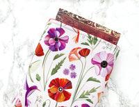 Poppies - padded book sleeve, book pouch