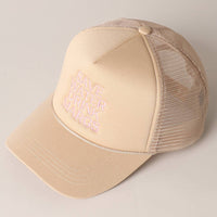 Save Water Drink Margs Embroidered Trucker Cap