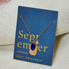 September Birthstone Necklace | Birthday Jewelry