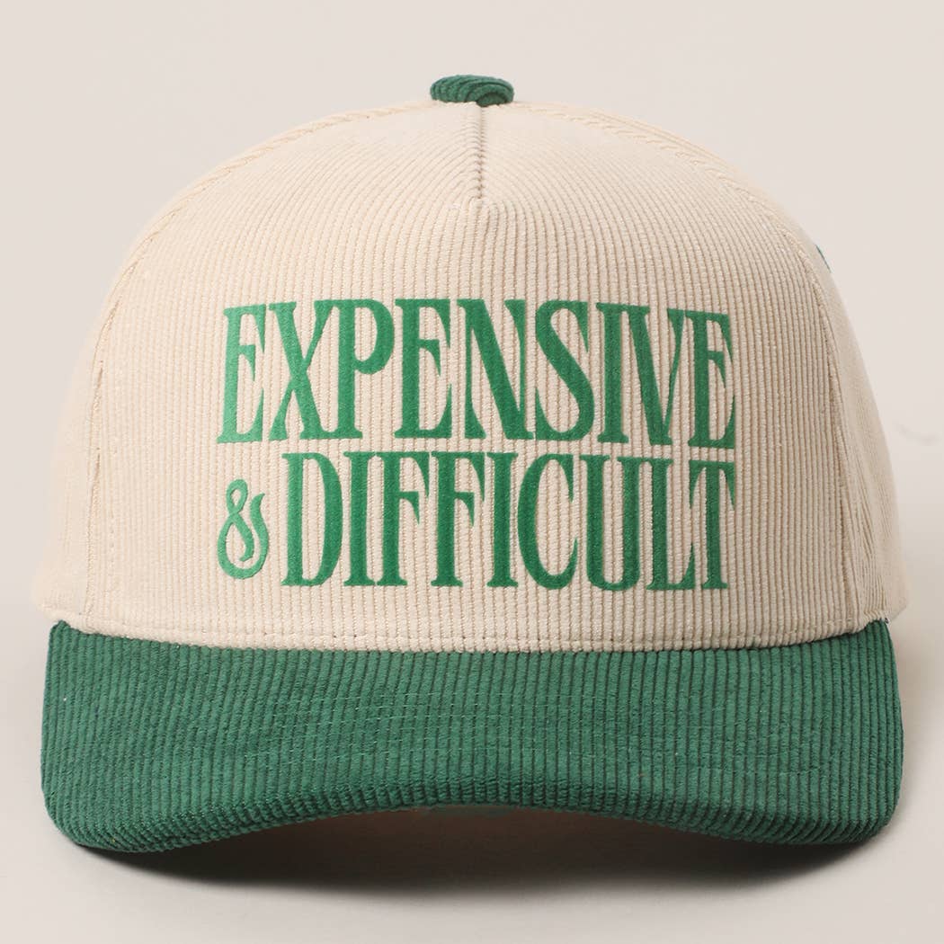EXPENSIVE & DIFFICULT Corduroy Trucker Hat