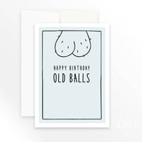 Happy Birthday Old Balls | greeting card