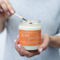 JUST PEACHY | NON TOXIC SOY WAX CANDLE | SUMMER COLLECTION