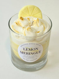 Lemon Meringue Pie Dessert Candle 