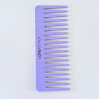 Wheat Straw Wide Tooth Wet/Dry Detangling Hair Combs