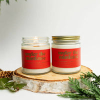 UNDER THE MISTLETOE SOY CANDLE | Clean-Burning Holiday Candle