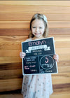Reversible Back to School Eraseable Board