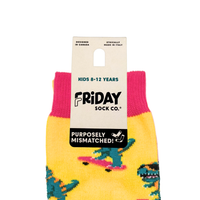 Kid's Dinos on Skateboards Socks