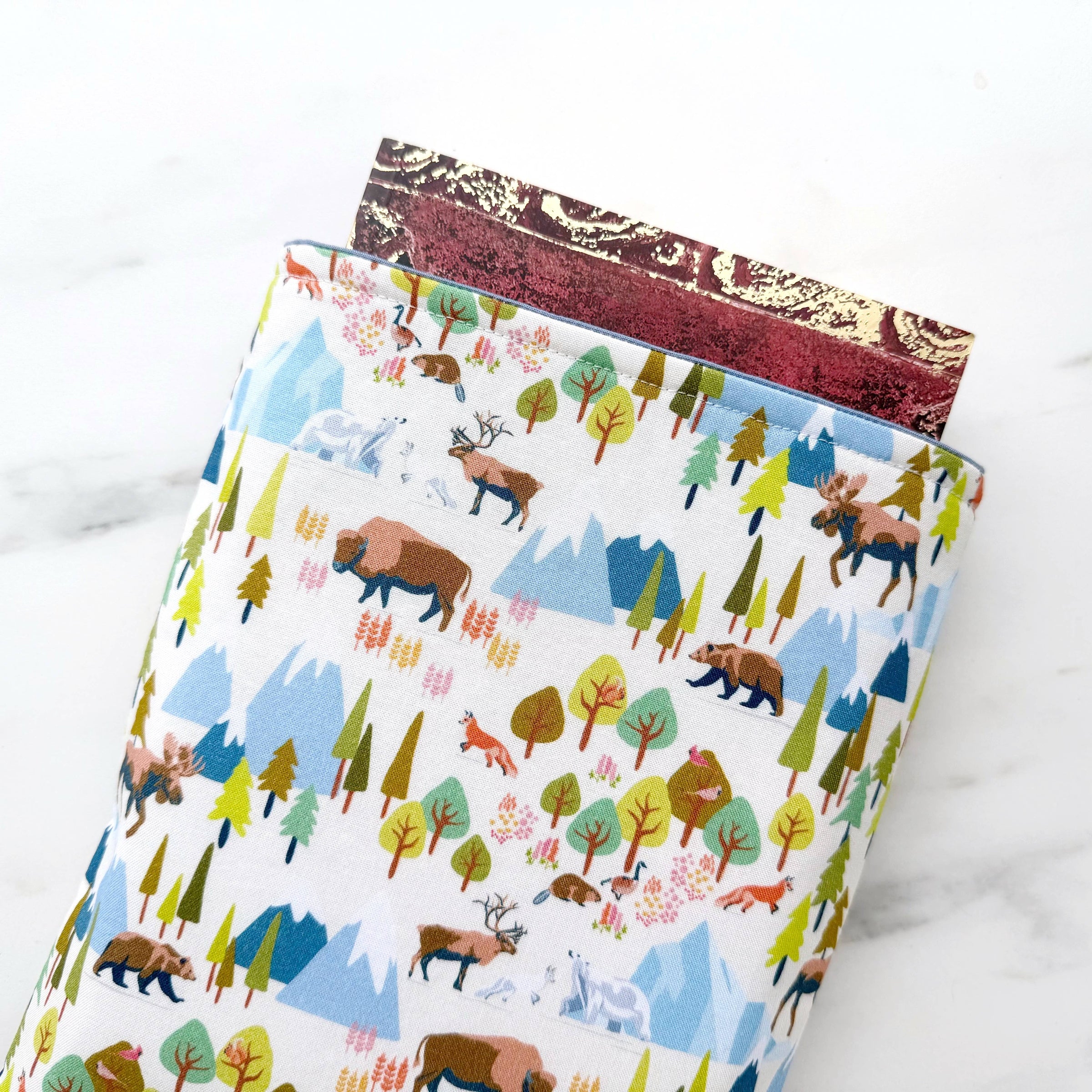 Canada coast to coast - padded book sleeve, book pouch