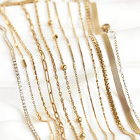 Specialty Chain Necklaces - Stainless Steel Gold Chains