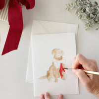 Festive friends paintable notecard