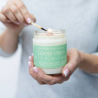 GOOD VIBES & TAN LINES | NON TOXIC SOY WAX CANDLE | SUMMER COLLECTION