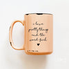 I love pretty things and the word fuck | ceramic mug