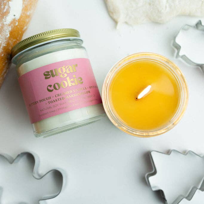 SUGAR COOKIE SOY CANDLE | Clean-Burning Holiday Candle
