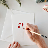 Classic christmas paintable notecard