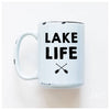 Lake life oars | ceramic mug