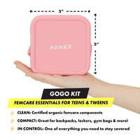 GoGo Kit for Girls Period Care - Essentials for Teen & Tween