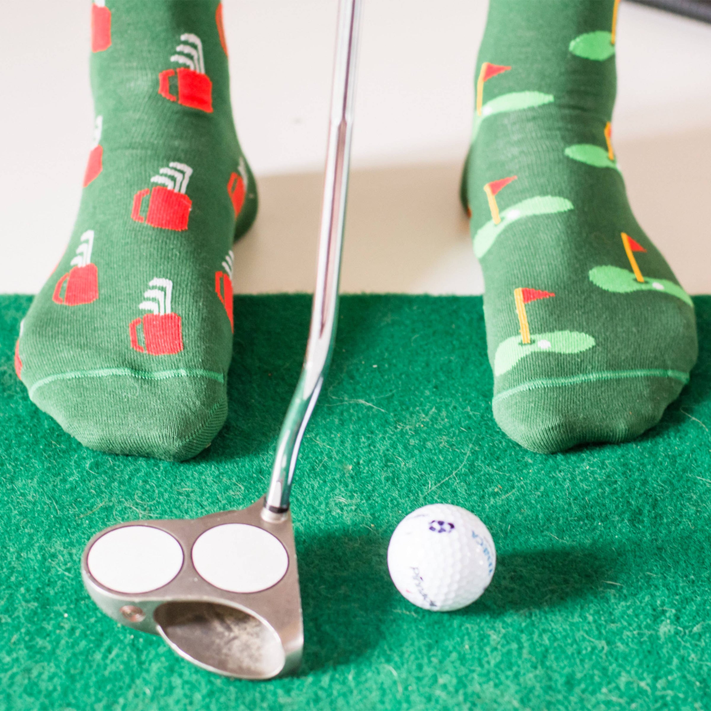 Men’s Golf Clubs & Green Socks
