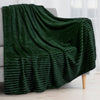 Ribbed Fleece Throw Blanket