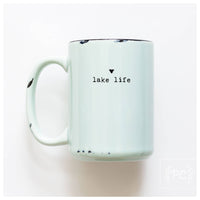 Lake life small heart | ceramic mug