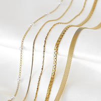 Specialty Chain Necklaces - Stainless Steel Gold Chains