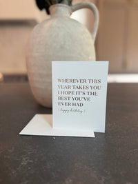 Card - Wherever This Year Takes You