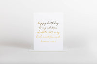 Card - Happy Birthday Favourite Human