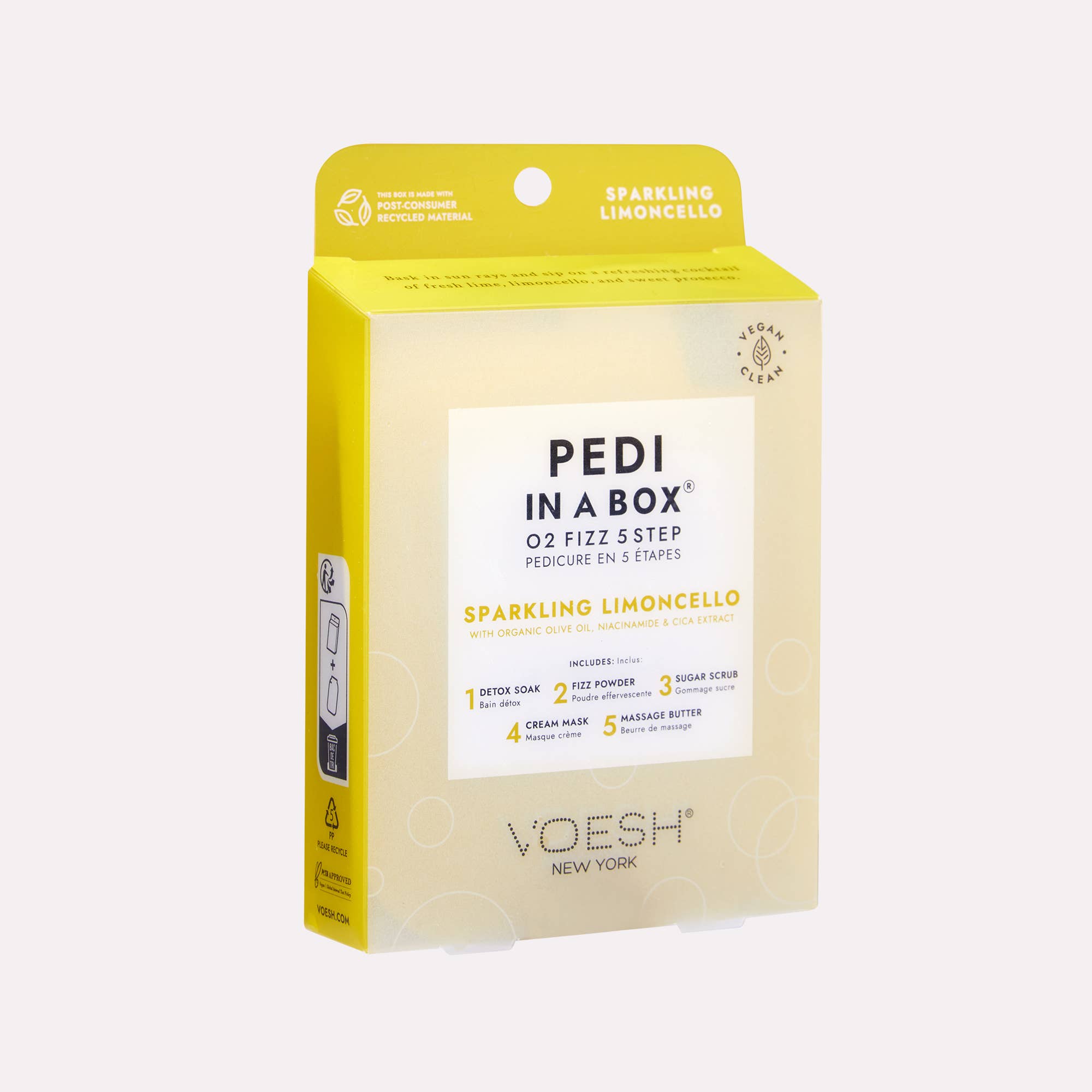 Pedi in a Box 5 Step O2 Fizz - Add on Service - Limoncello