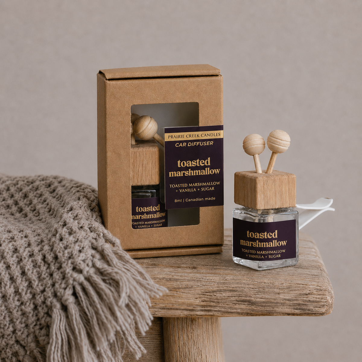 TOASTED MARSHMALLOW | NON TOXIC VENT CLIP CAR DIFFUSER | FALL COLLECTION