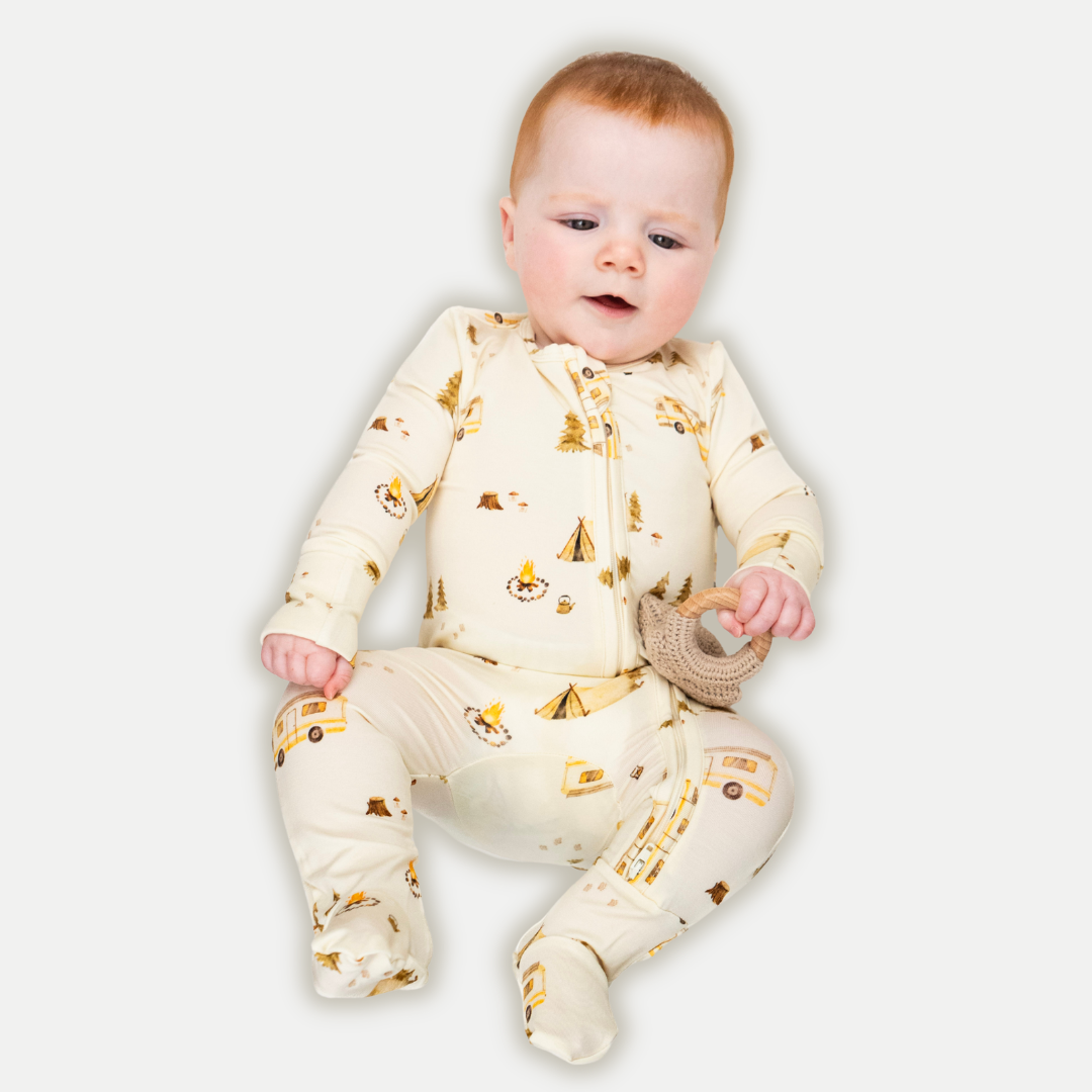 Footed Zipper Sleeper - Day Camp