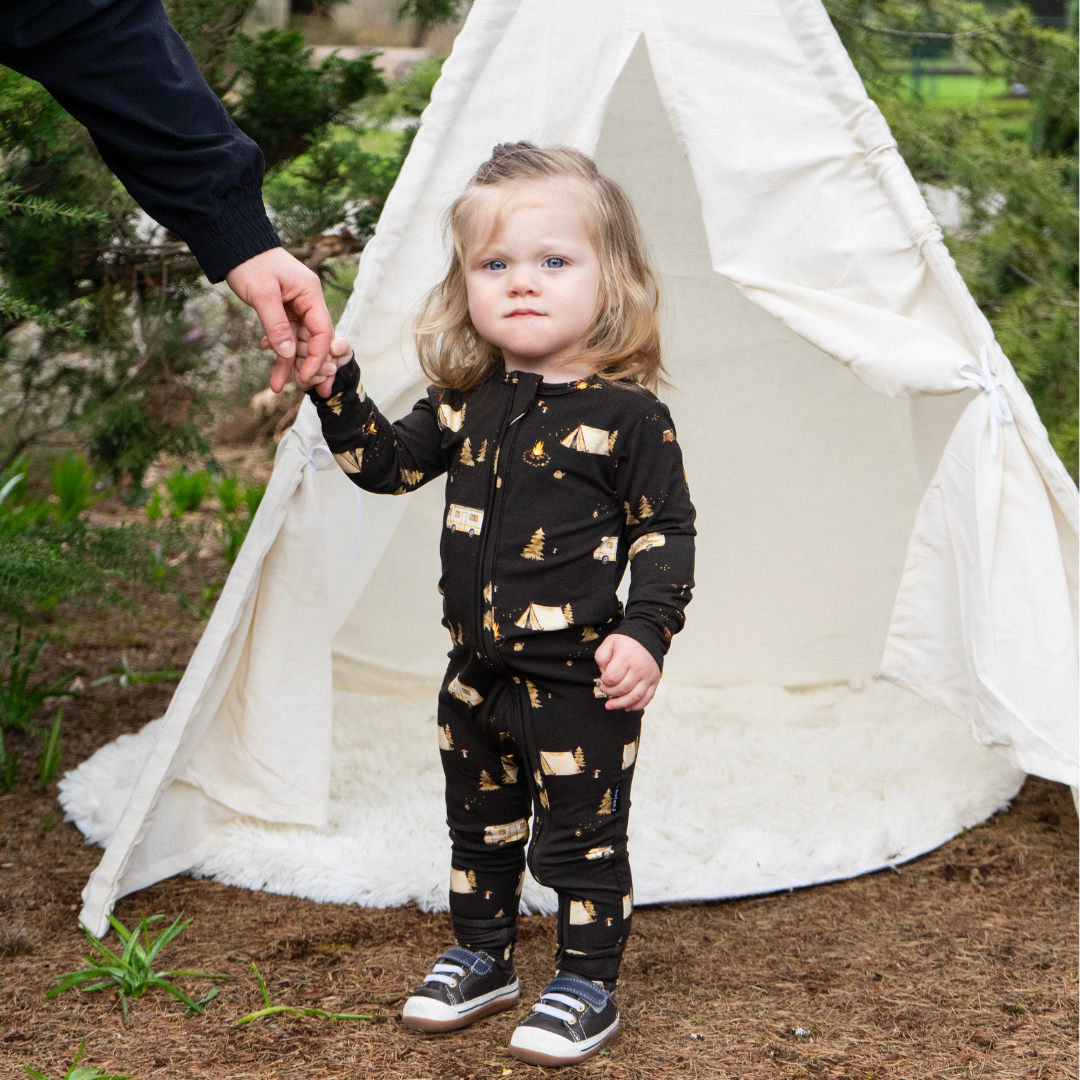 Footless Sleeper w/ Fold-over Cuffs - Night Camp