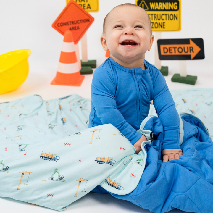 2.5 TOG Dreamer Blanket -Construction/Lake Blue