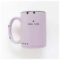 Lake life small heart | ceramic mug