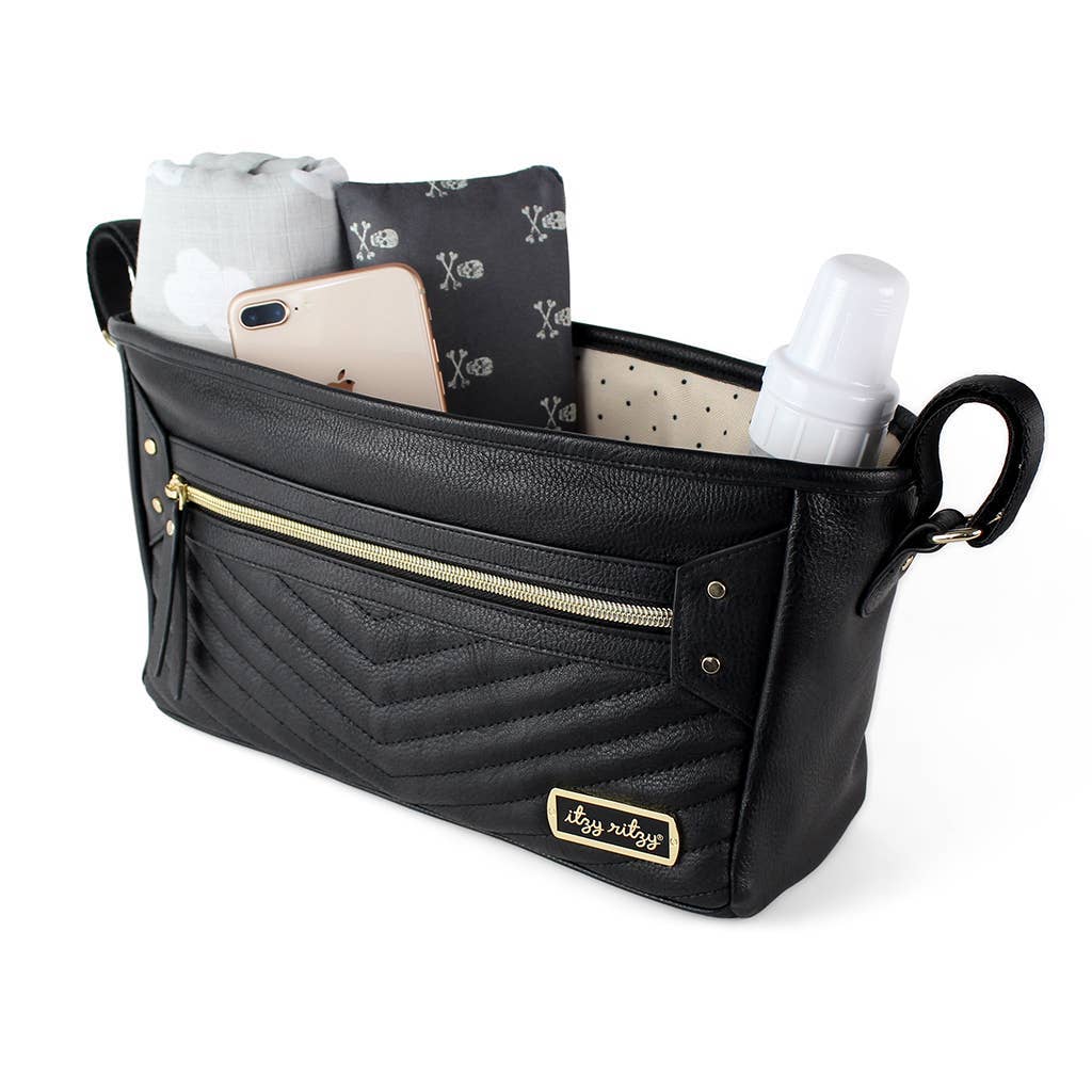 Jetsetter Black Travel Stroller + Wagon Caddy