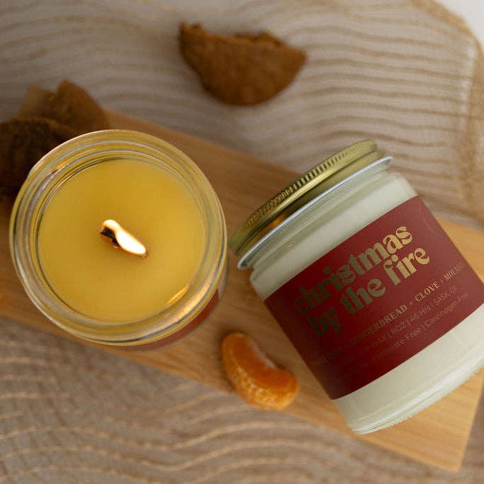 CHRISTMAS BY THE FIRE SOY CANDLE | Clean-Burning Holiday Candle