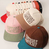 EXPENSIVE & DIFFICULT Corduroy Trucker Hat