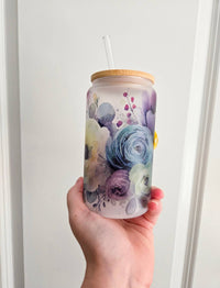Bright + Cheery Floral Glassware | 16oz Glass