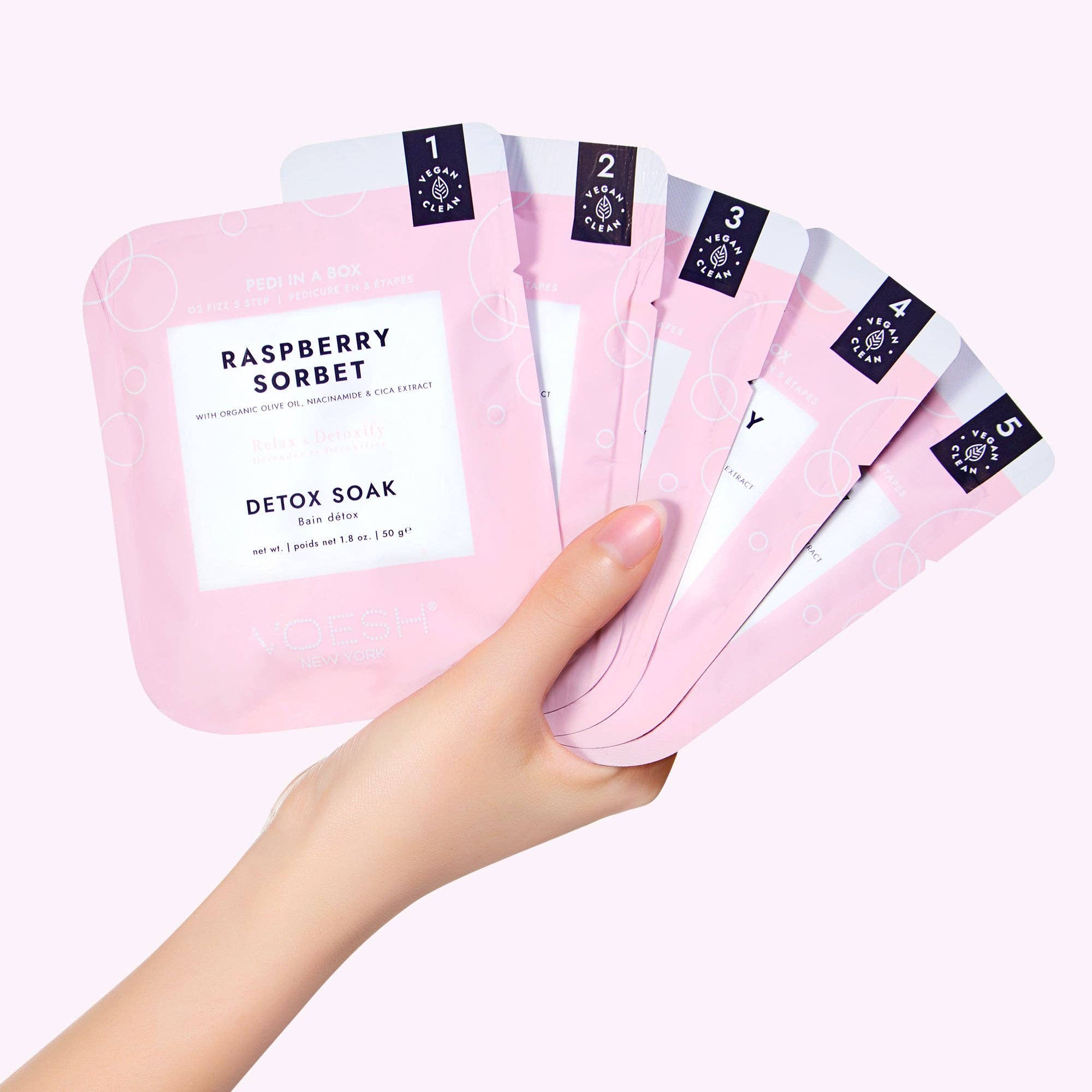 Pedi in a Box 5 Step O2 Fizz - Add on Service - Raspberry