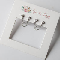 Afterglow Double Earring - Clear