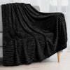 Ribbed Fleece Throw Blanket