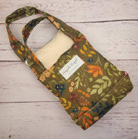 Organic Cotton Heating Pad - Neck Wrap - Green Floral